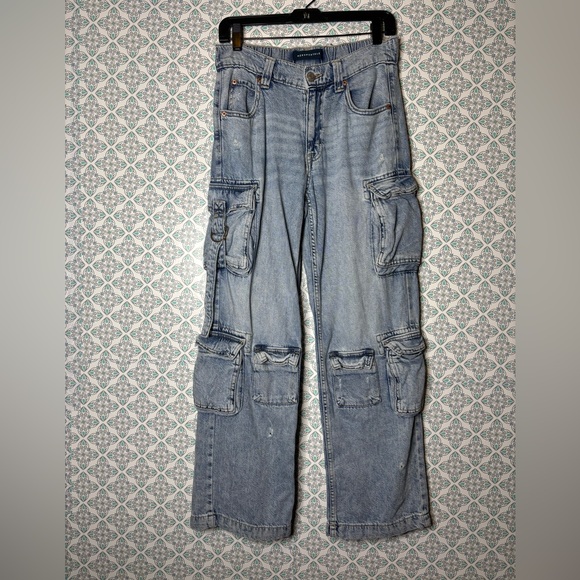 Aeropostale Light Blue low rise Cargo Jeans - Picture 1 of 6